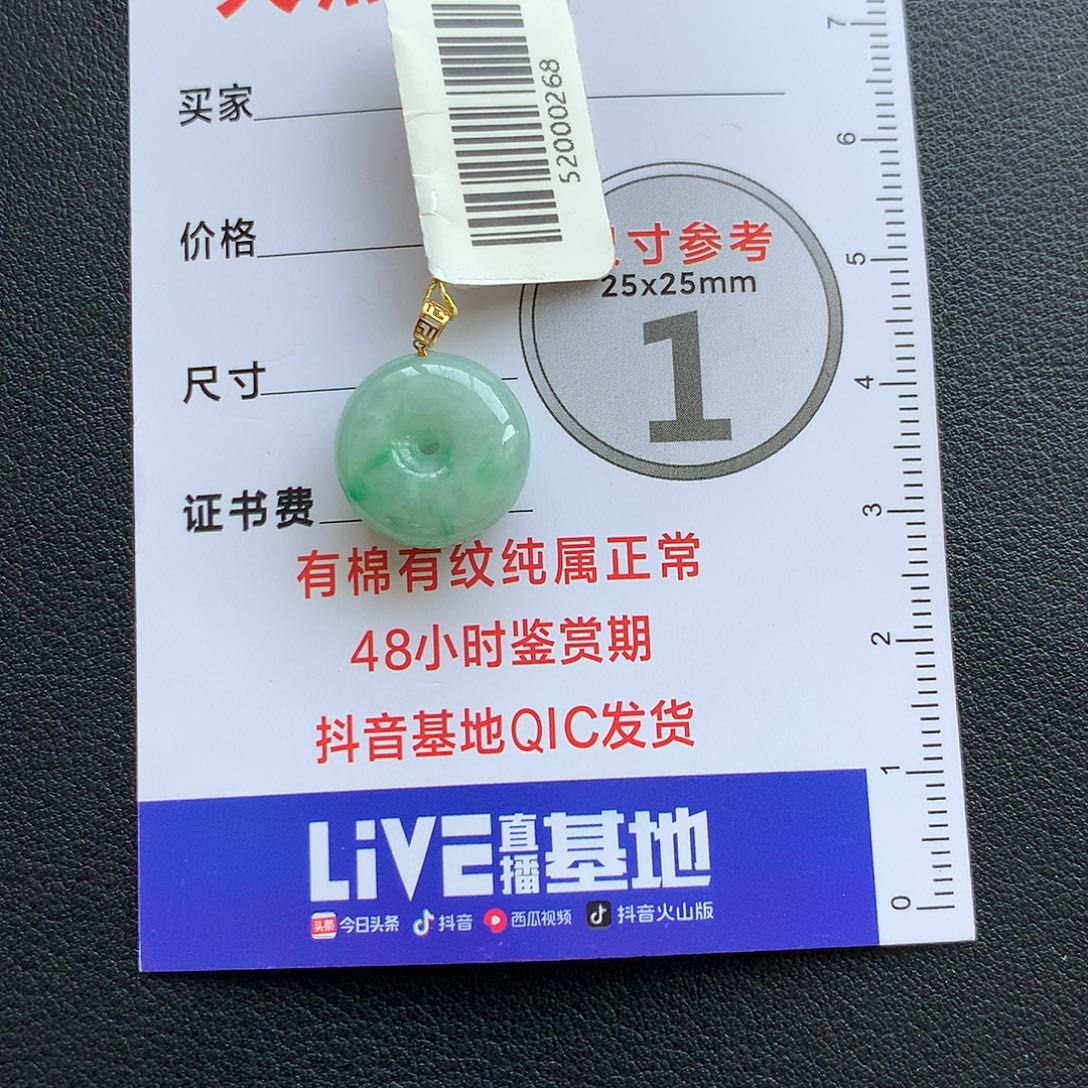 翡翠18K金镶嵌颈饰Sssss