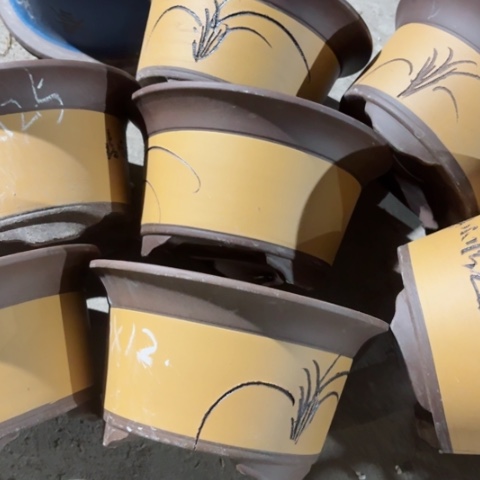 紫砂花盆100-7。23-12.5