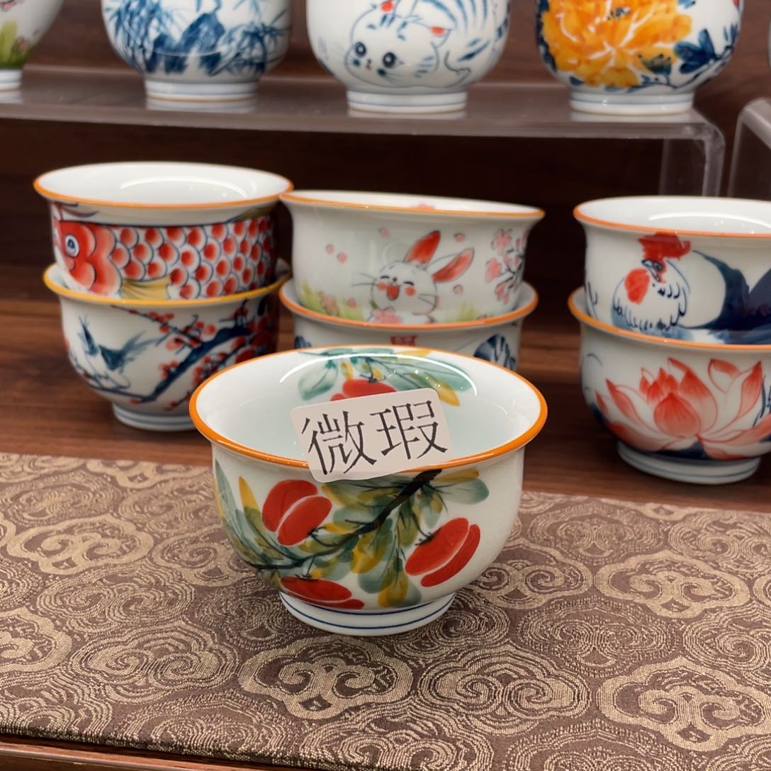 有瑕釉下彩纯手绘