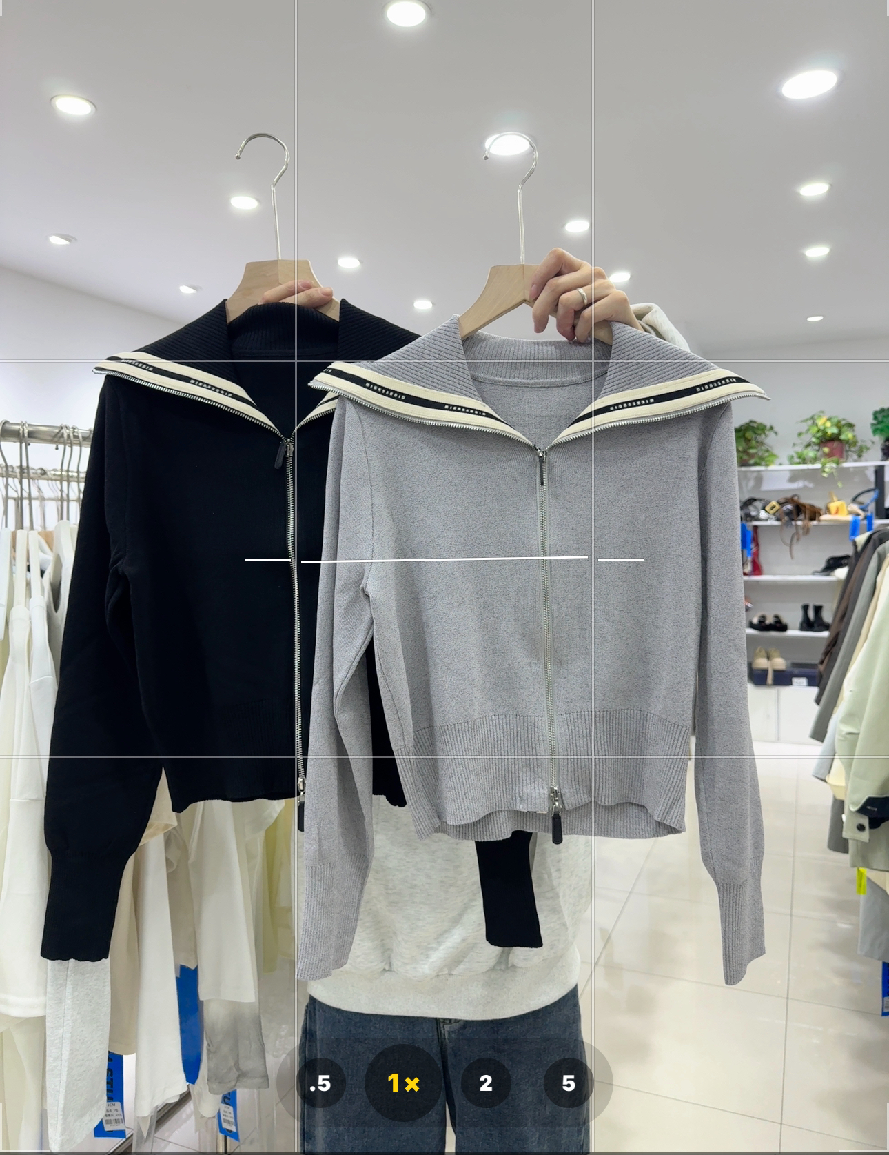 翻领针织开衫外套