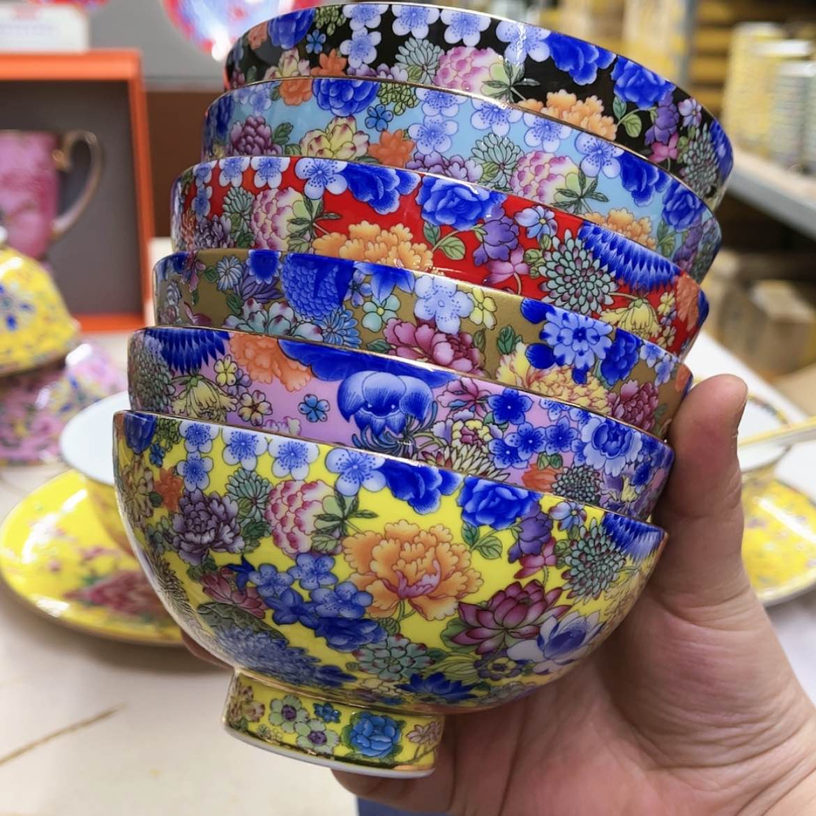 【闪购商品】骨瓷5英寸6混。。。。。。。