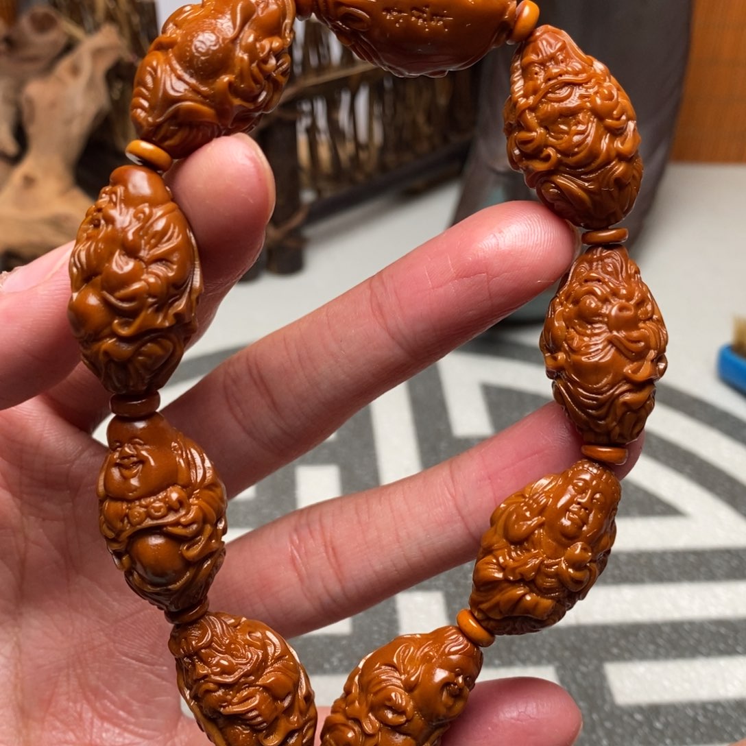 橄榄核手串/手链橄榄核雕工艺手串