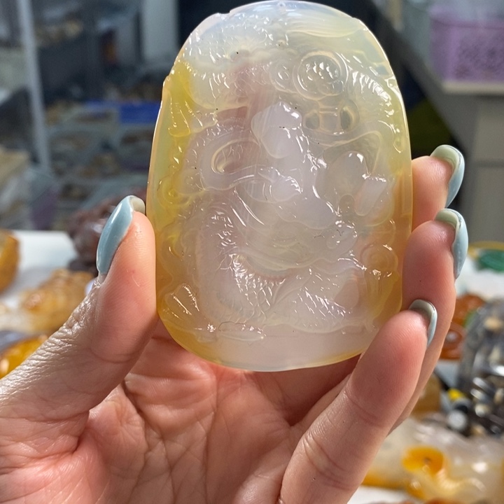 玛瑙/玉髓未镶嵌吊坠(不含链)