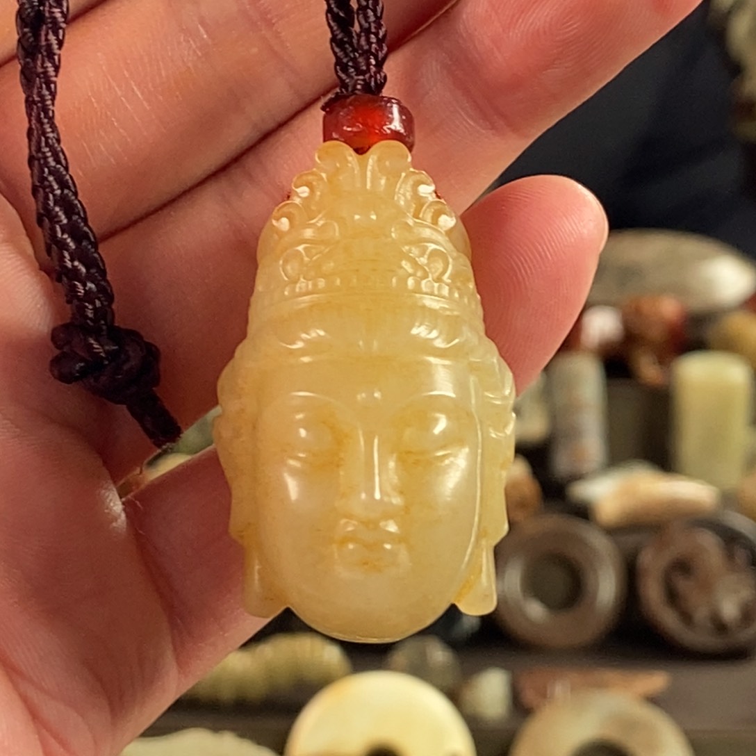 和田玉挂件未镶嵌雄*