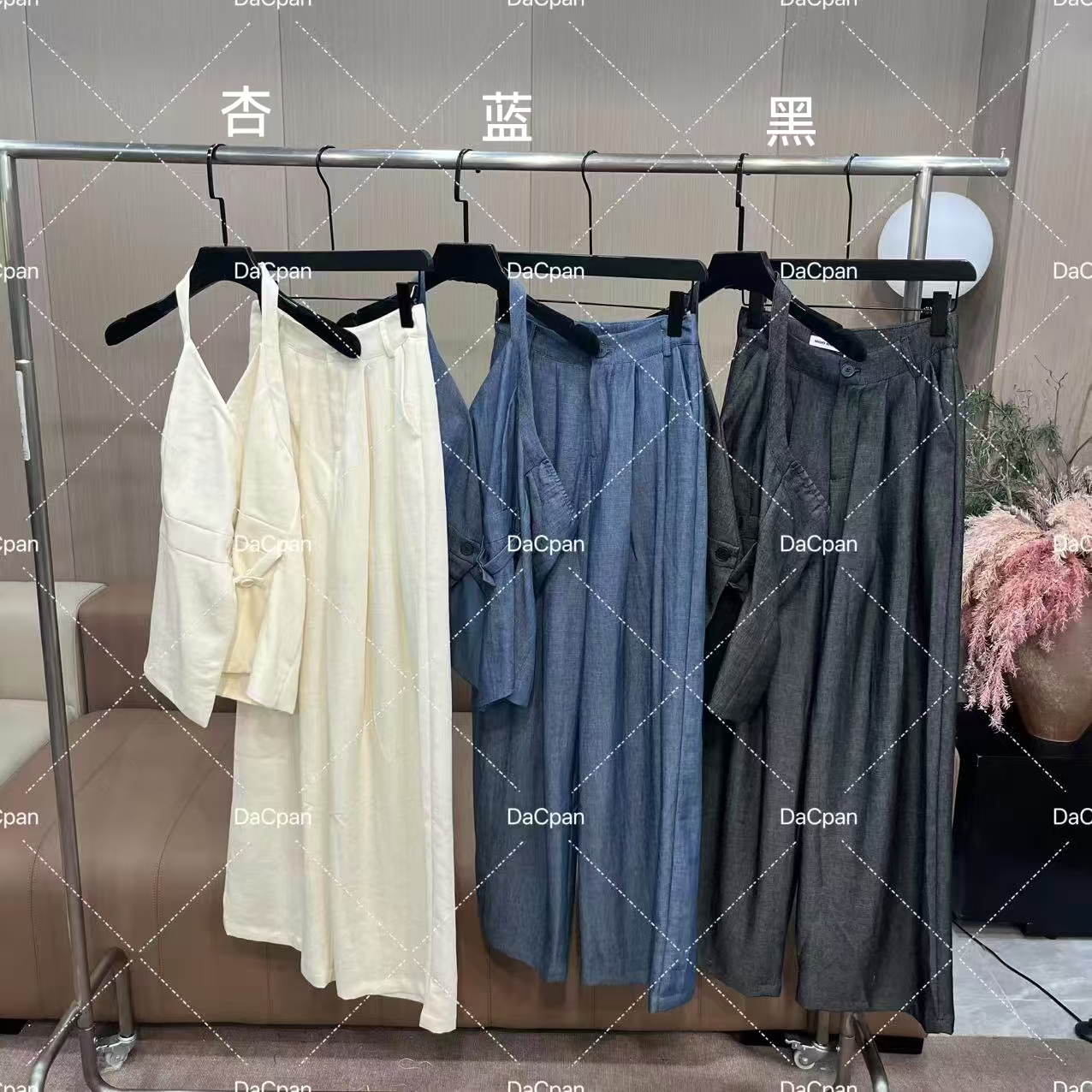 DACPAN-“松弛配方”挂脖西装套装 上衣+长裤 2025/盼·PP 25118