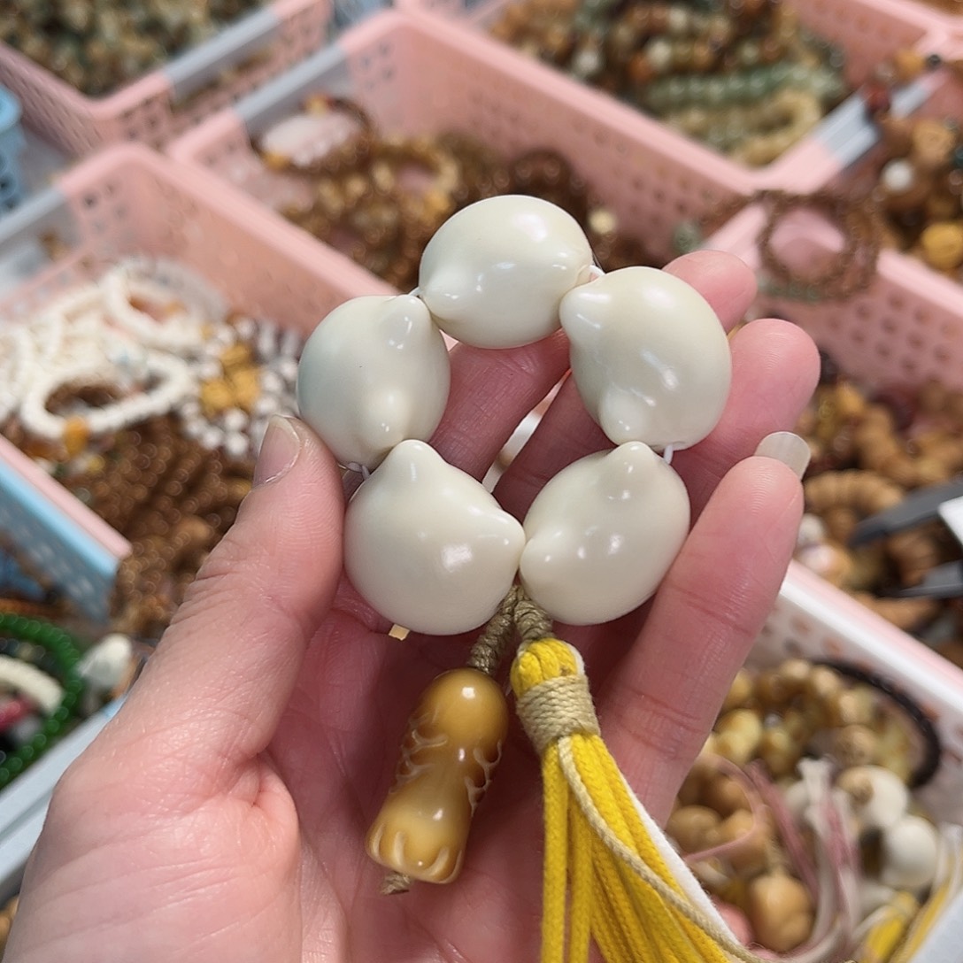 菩提根/象牙果手串猫头鱼饼手捻