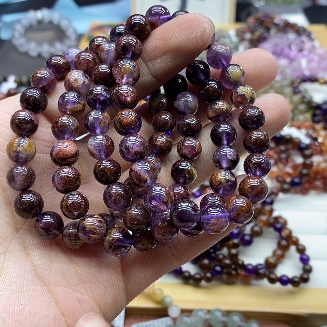 水晶手链未镶嵌多样性发货发一条