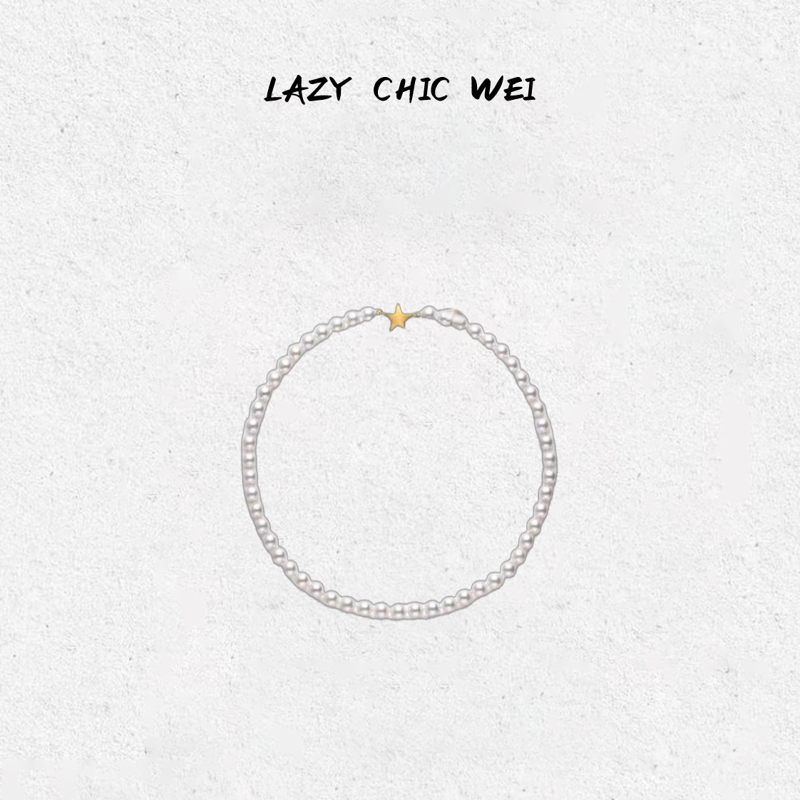 铜合金项链 WEI“星星项链”铜合金轻奢设计师珠珠项链WY0541