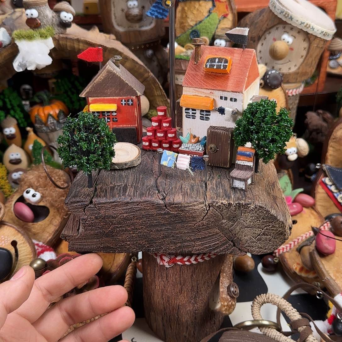 娇***娇香榧木场景小房子