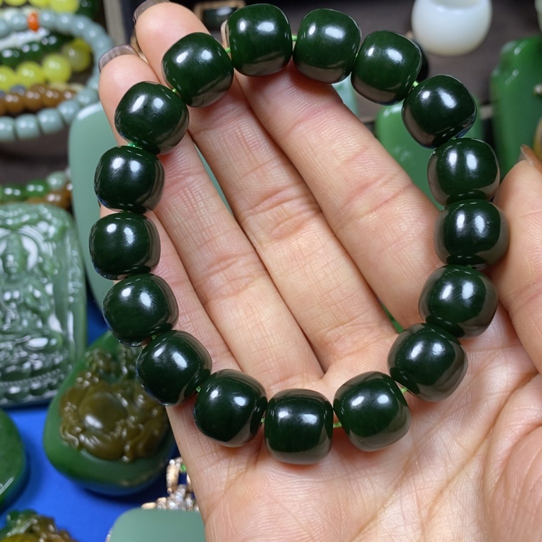 和田玉手串未镶嵌