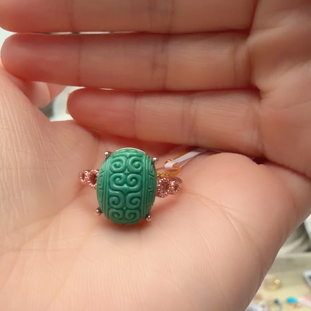 绿松石未镶嵌戒指