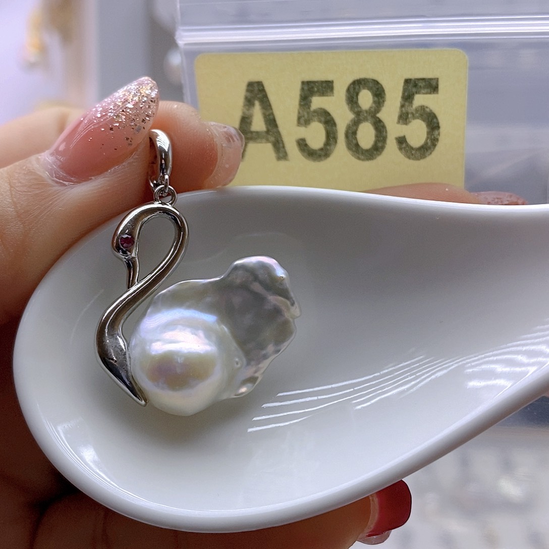 淡水珍珠颈饰银S925镶嵌