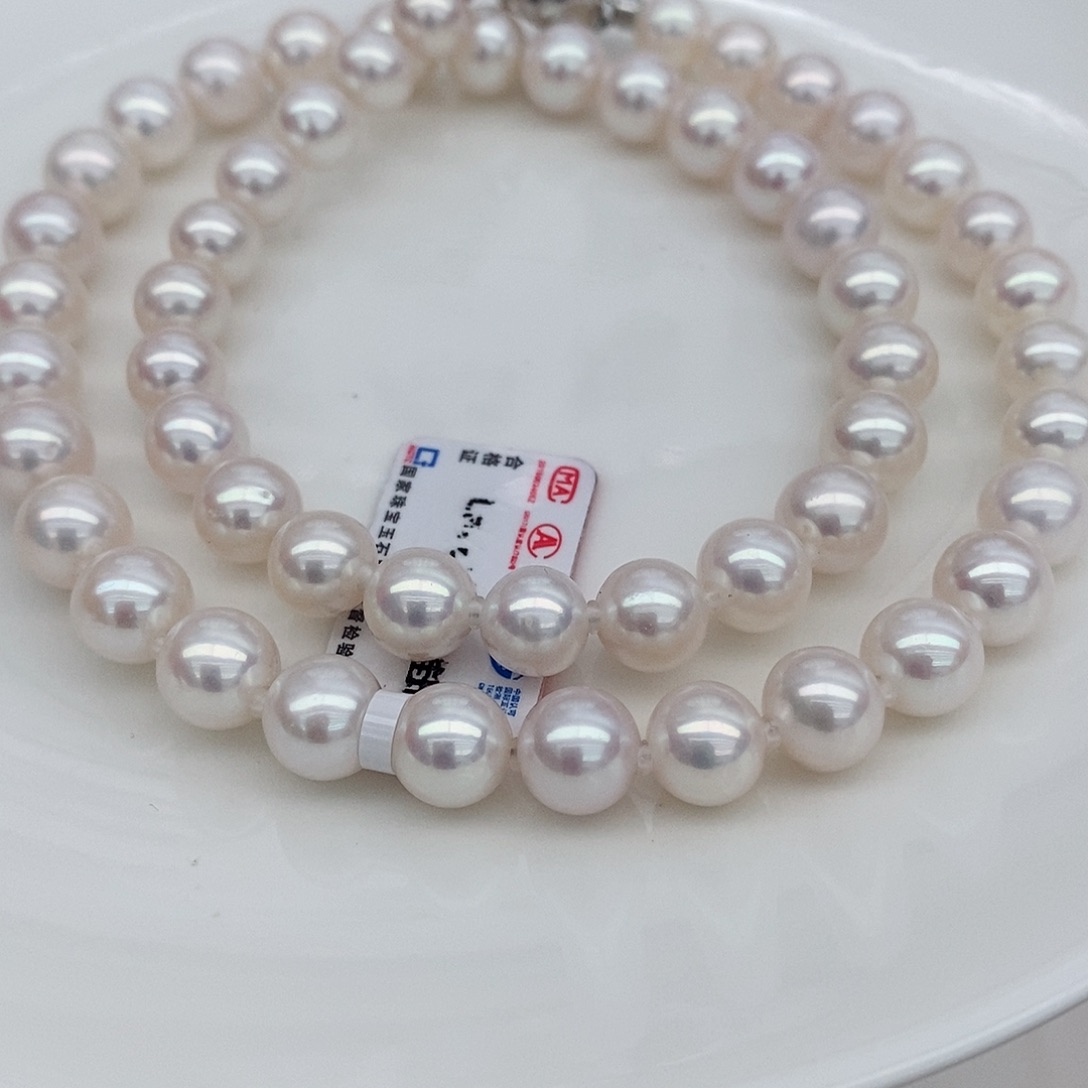 淡水珍珠颈饰未镶嵌无核7.3-8.3mm