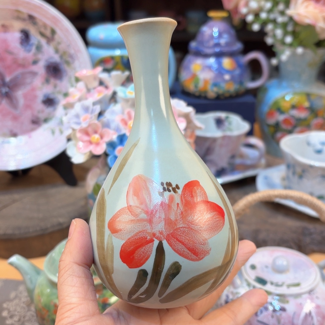 景德镇手绘高温釉下彩陶瓷茶具