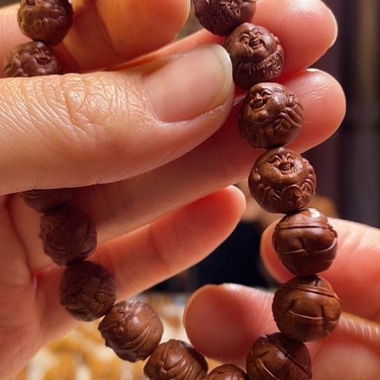 橄榄核手串/手链龙纹桃核