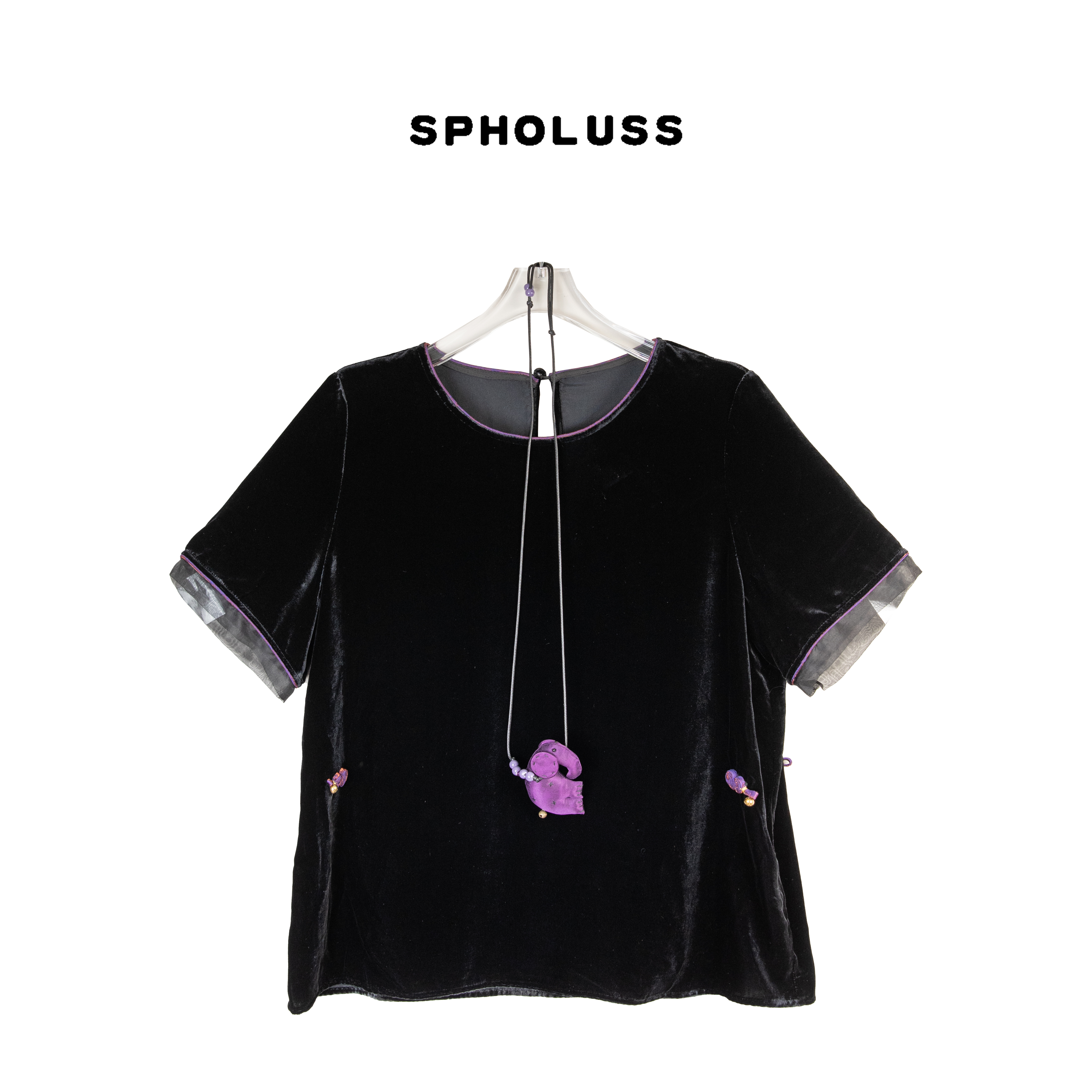 【丝芙玉禄】【A061】重磅100%真丝丝绒重工大象真丝丝绒上衣