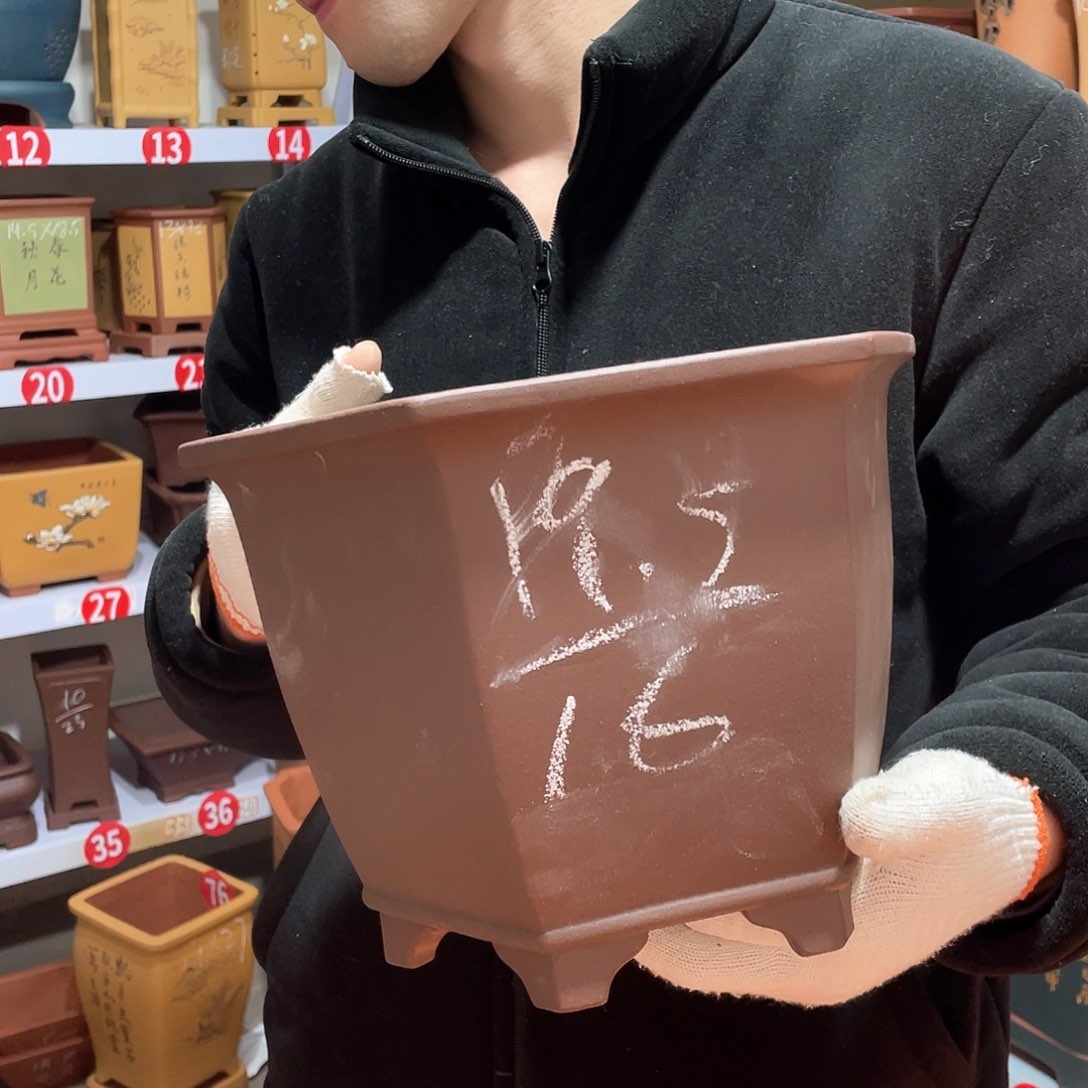 紫砂天心紫砂手工花盆