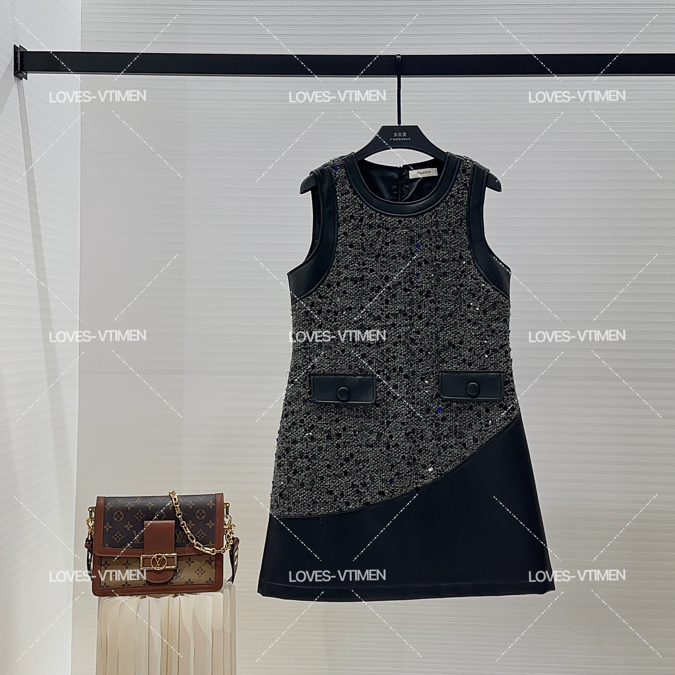 【陆鹿专属】赫本风高定显瘦气质法式时尚长款连衣裙L-A1580