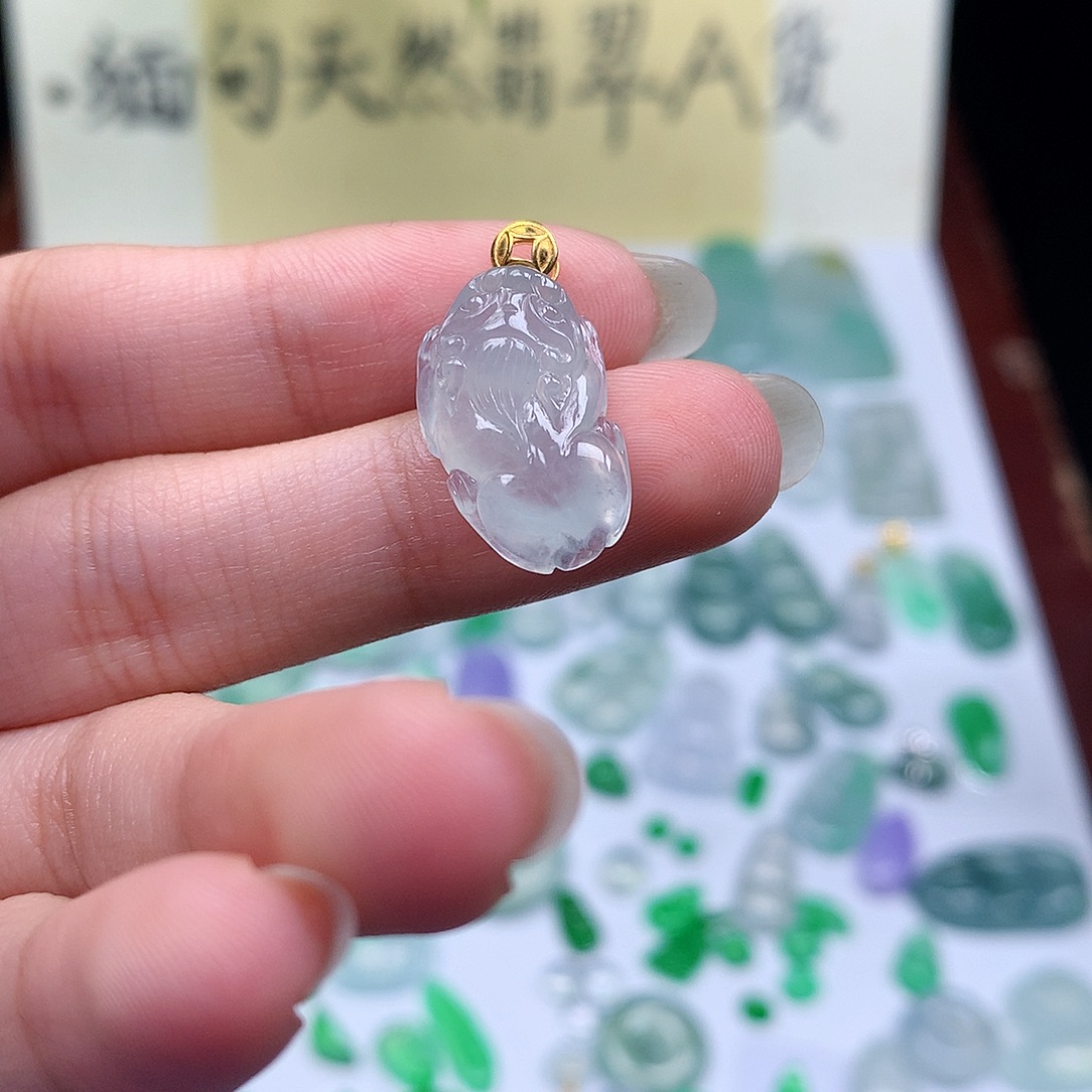 翡翠裸石缅甸天然A货翡翠冰种