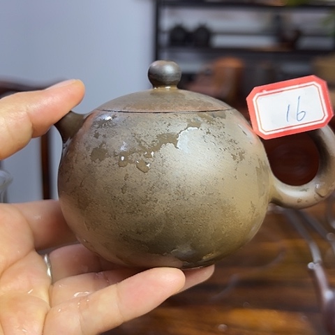 用***石戬谷龙窑柴烧茶壶16