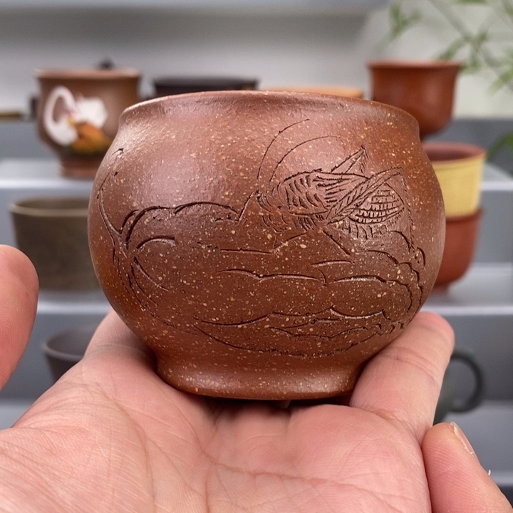 紫砂茶杯宜兴紫砂主人杯
