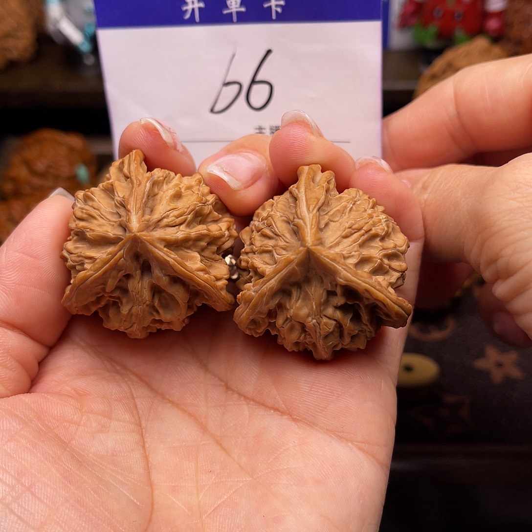 桃核吊坠盘山三棱37