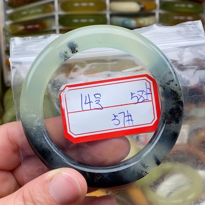 未镶嵌蛇纹石玉手绳