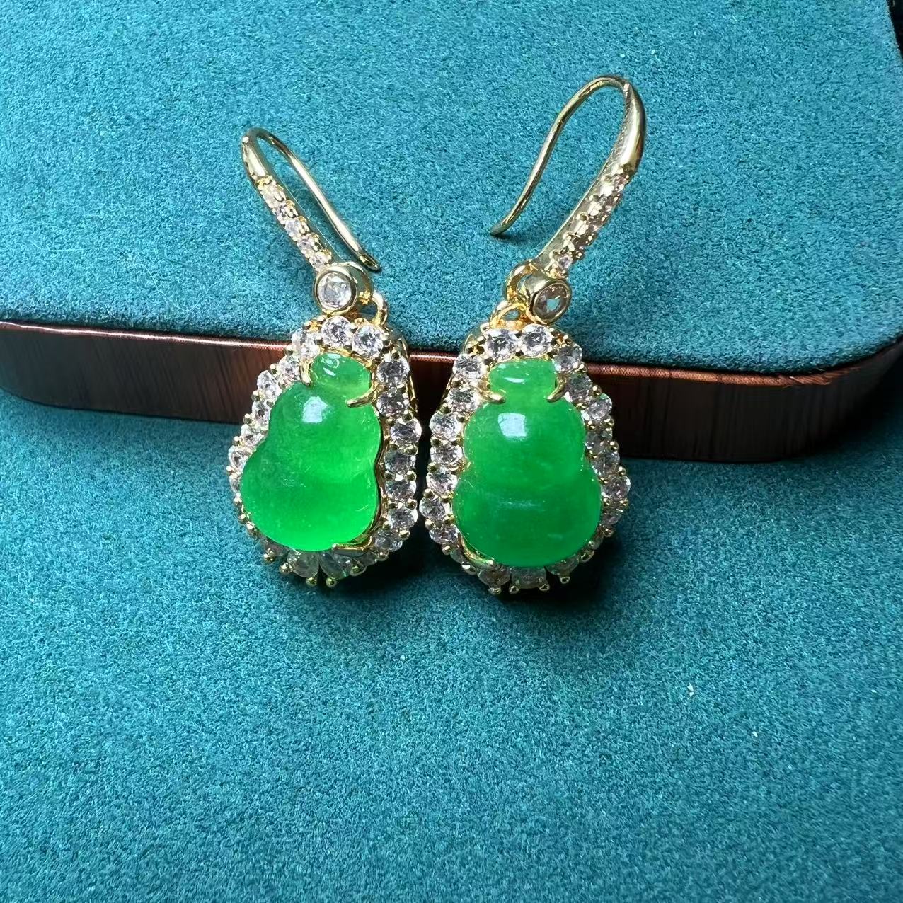 耳饰 A1016满绿福芦耳钩