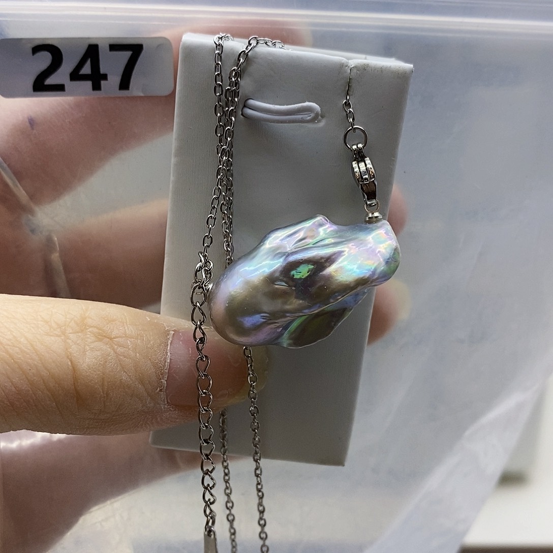 颈饰合金淡水珍珠