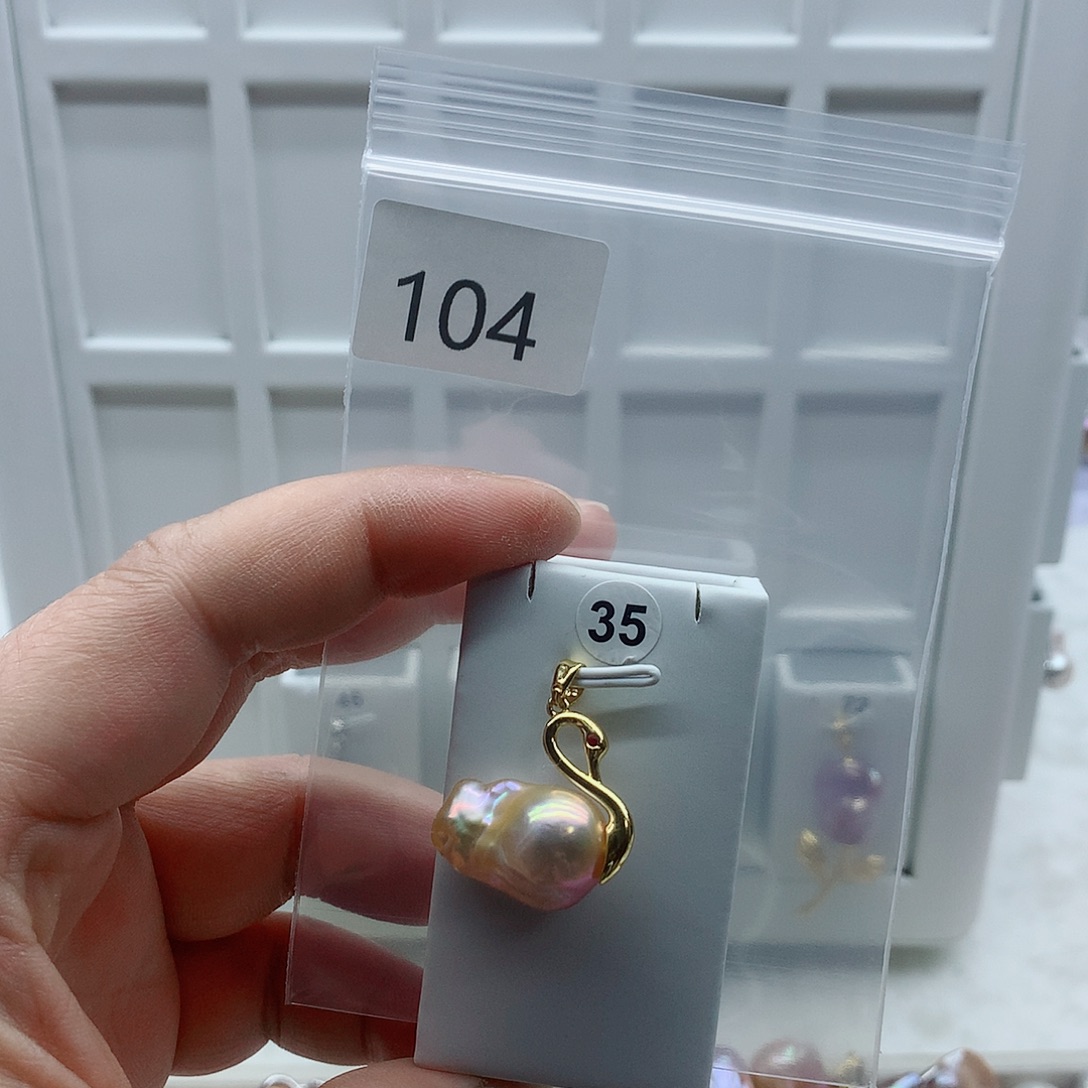 吊坠(不含链)淡水珍珠合金