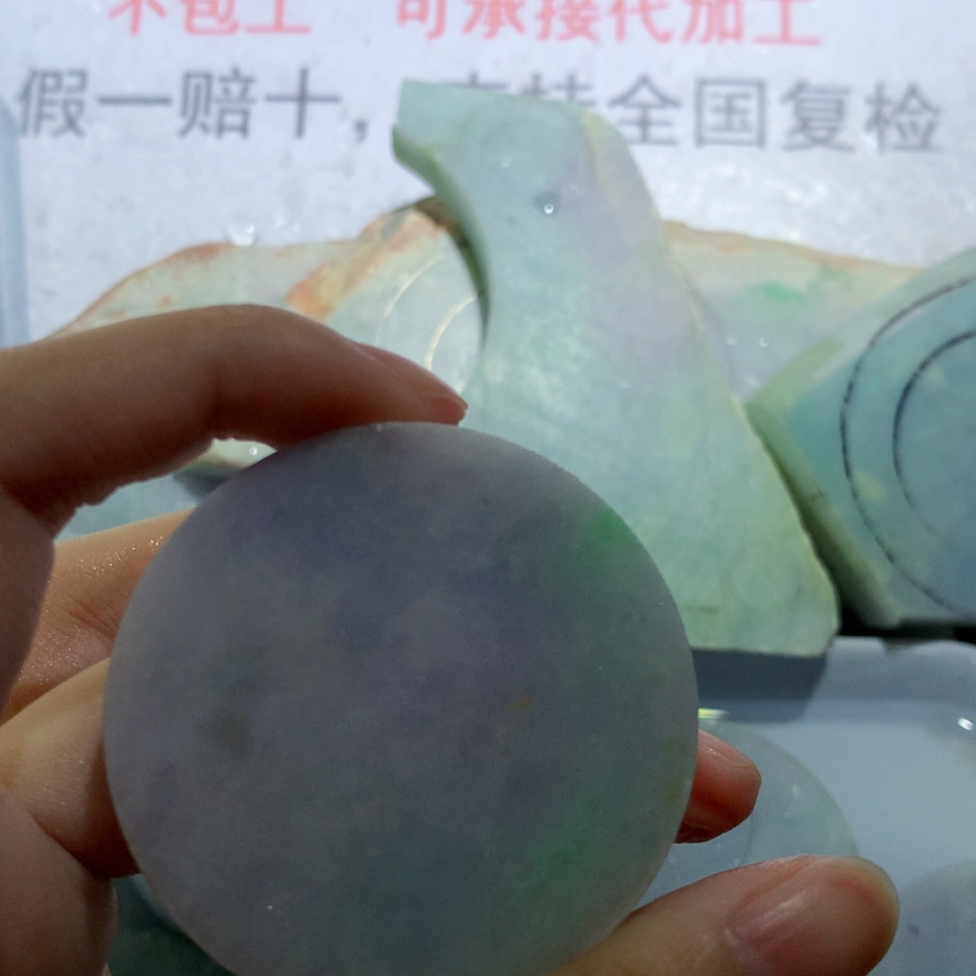 裸石翡翠西**客天然缅甸a货58