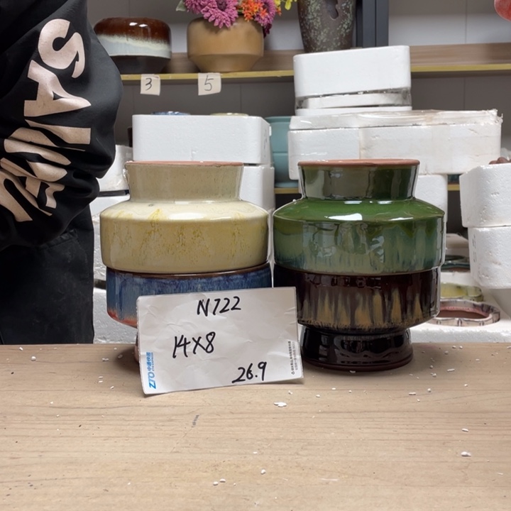 粗陶多肉花盆微瑕722