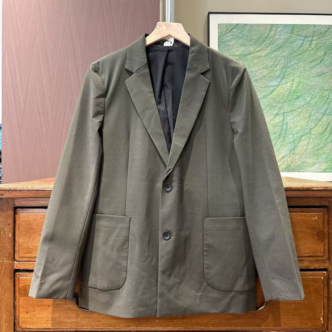 思家 男款休闲商务西装外套 07E05 DM24F291