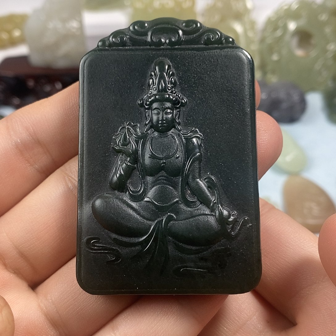 和田玉未镶嵌挂件