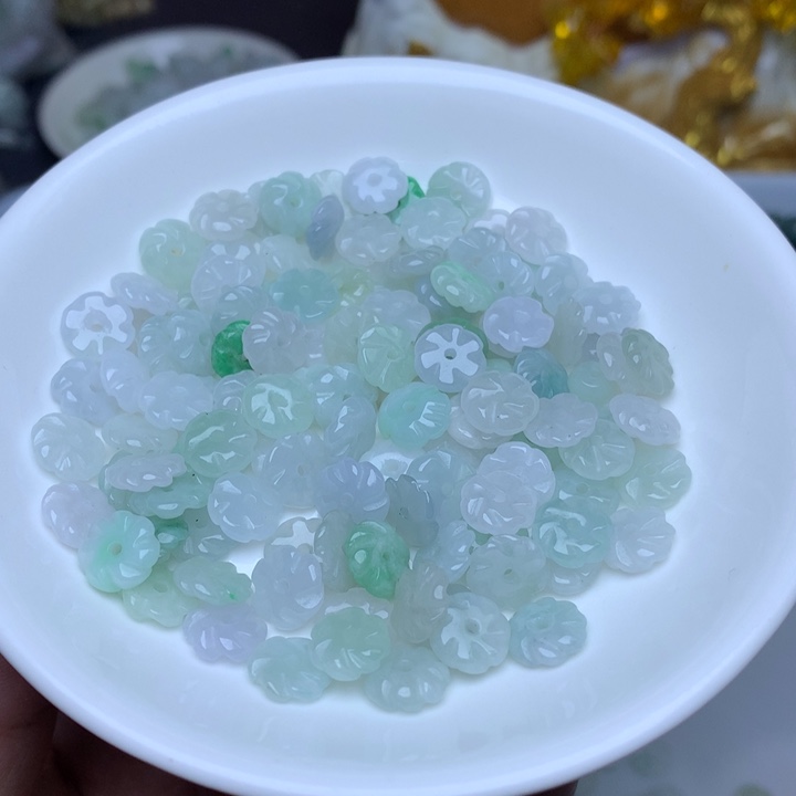 【闪购商品】翡翠手链未镶嵌卡9冰花花50个