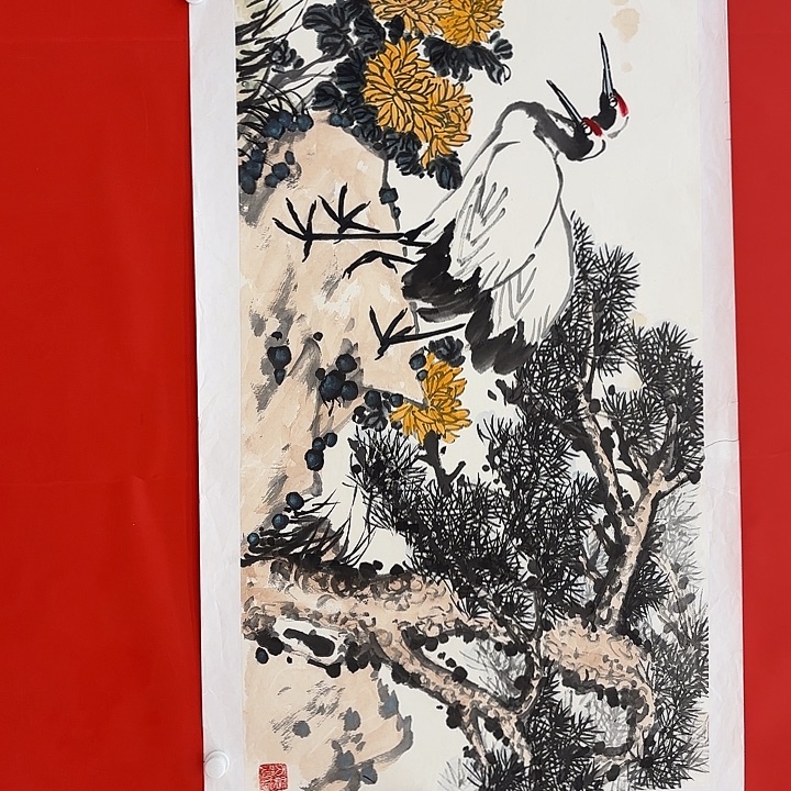 用***9国画李庆宣老先生展览原作