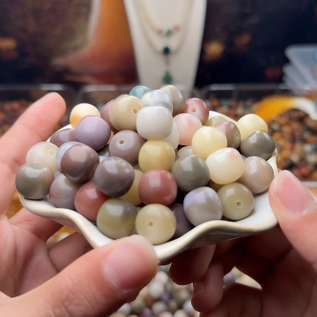 菩提根/象牙果吊坠20 颗霓虹灯 14 干磨桶