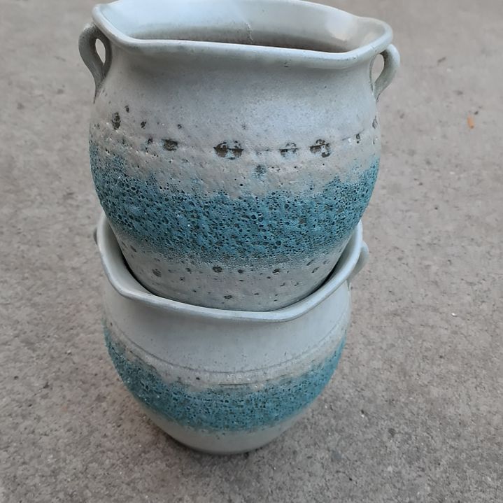 红陶20/20微瑕两个盆