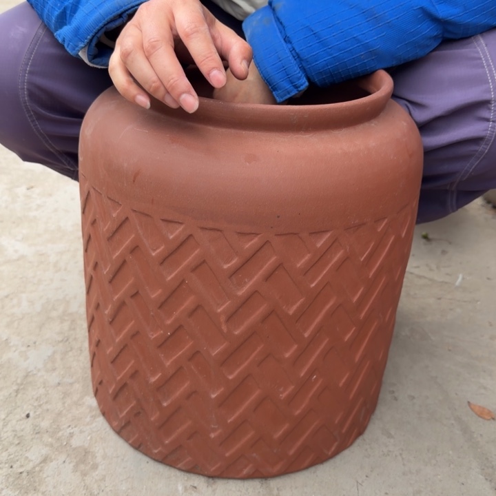 花盆紫砂口25高36宜兴紫砂 