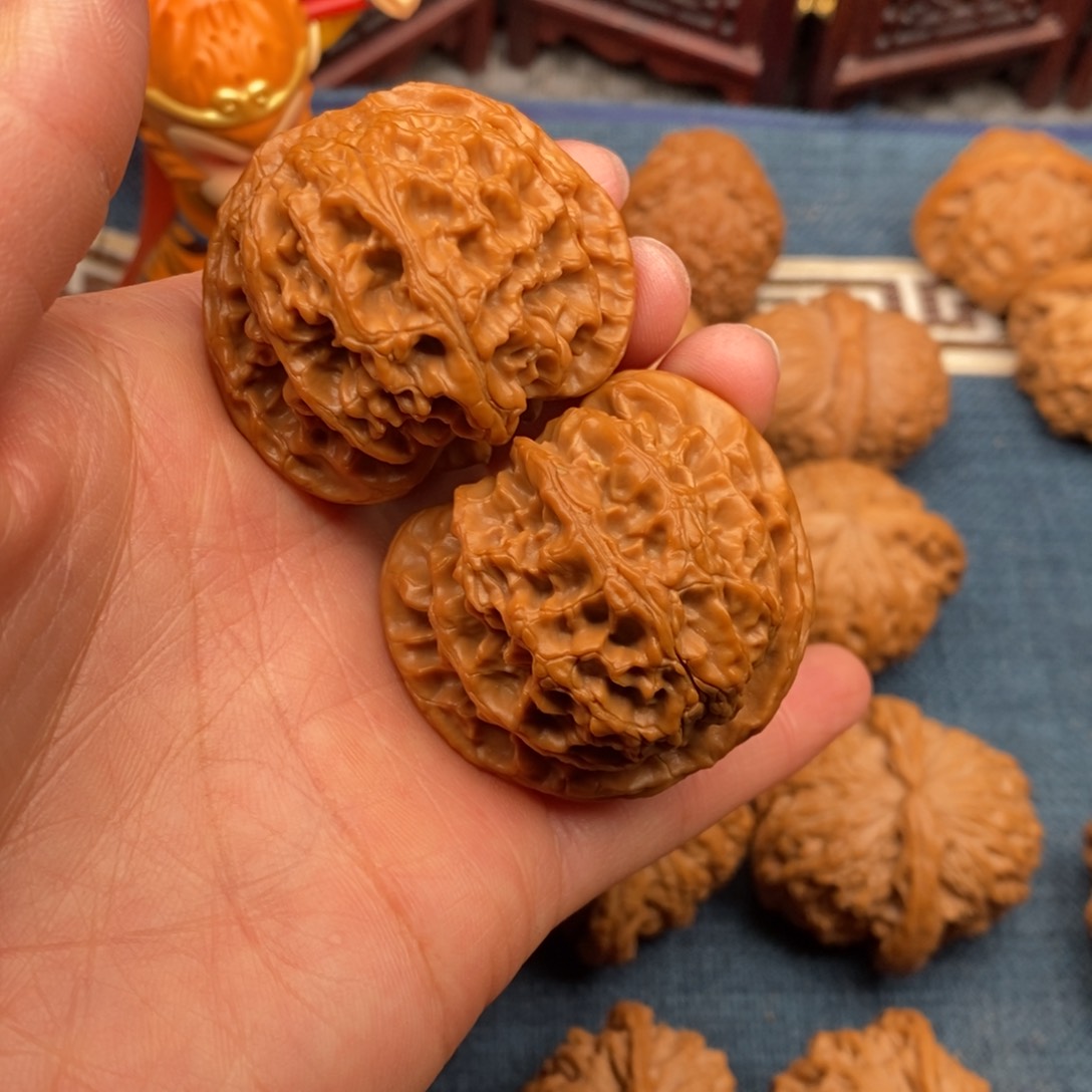 文玩核桃把件44全品苹果