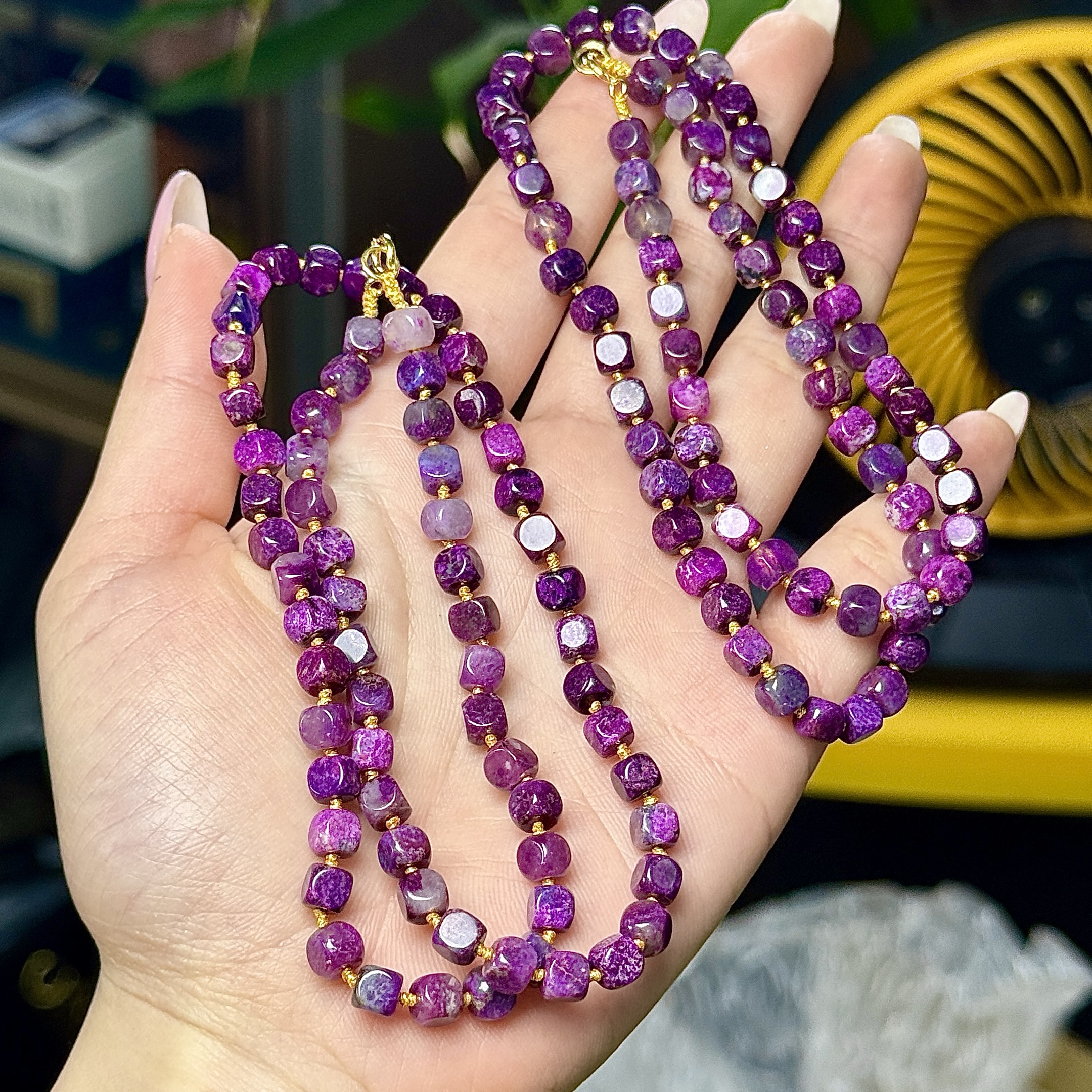 【RM】樱花粉方糖项链-约5mm（多样性发其一）