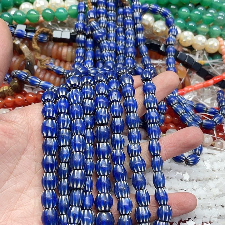 玛瑙/玉髓珠宝半成品未镶嵌一条9mm雪弗兰