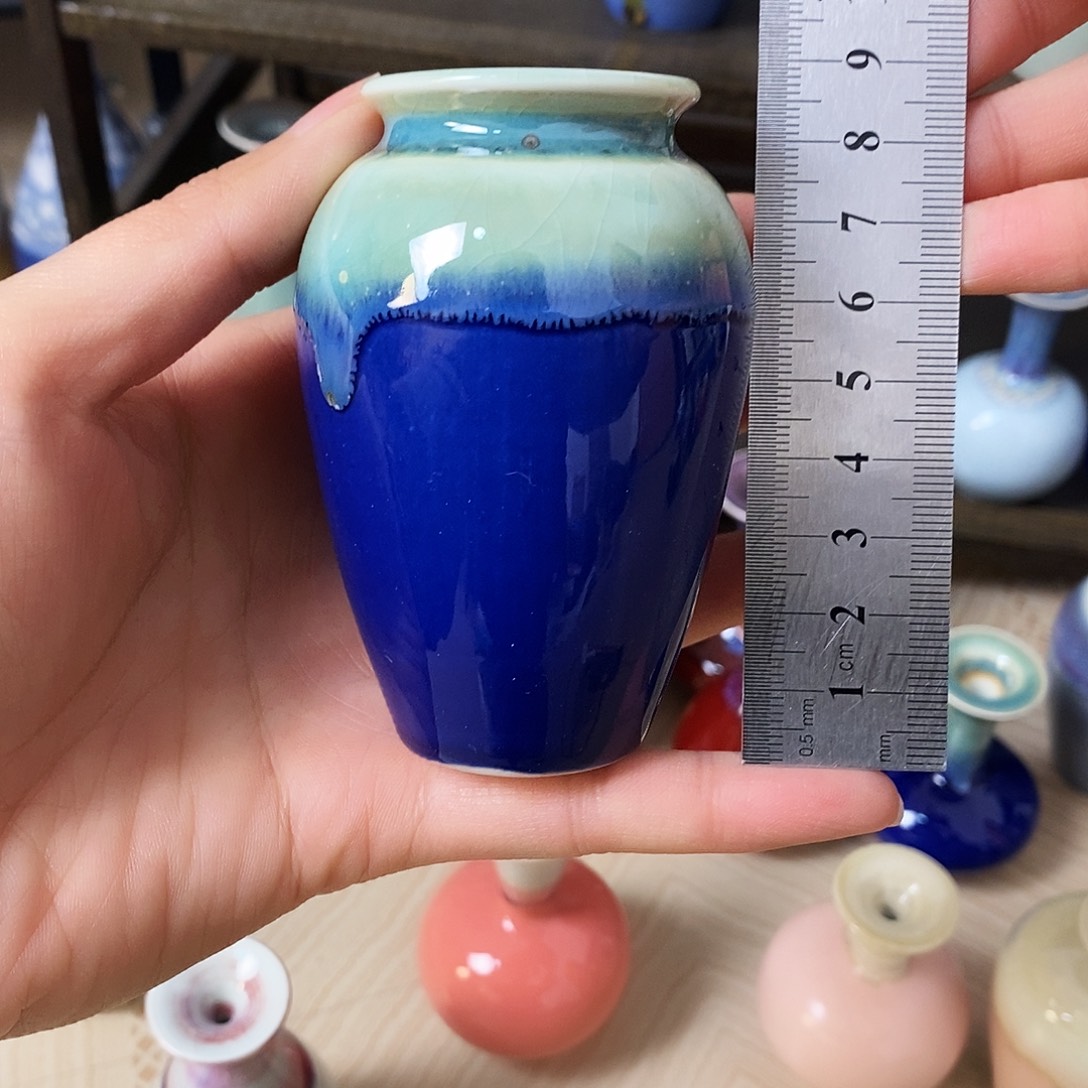 摆件相****人景德镇高温陶瓷小花瓶