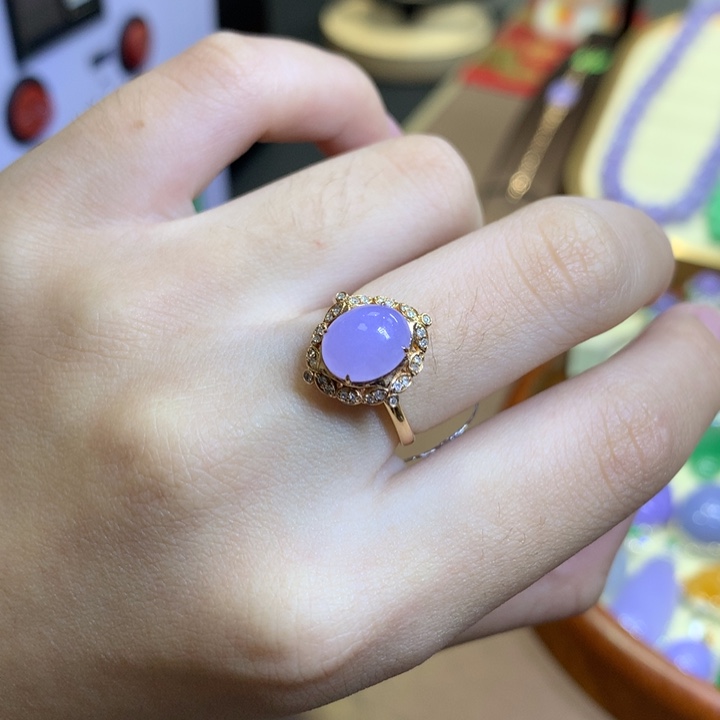 翡翠18K金镶嵌颈饰翡翠