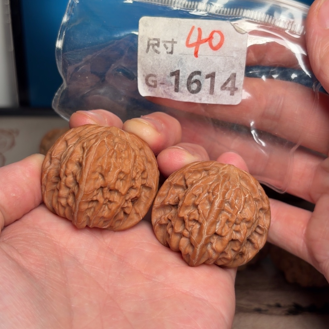 把件文玩核桃40磨盘1614号