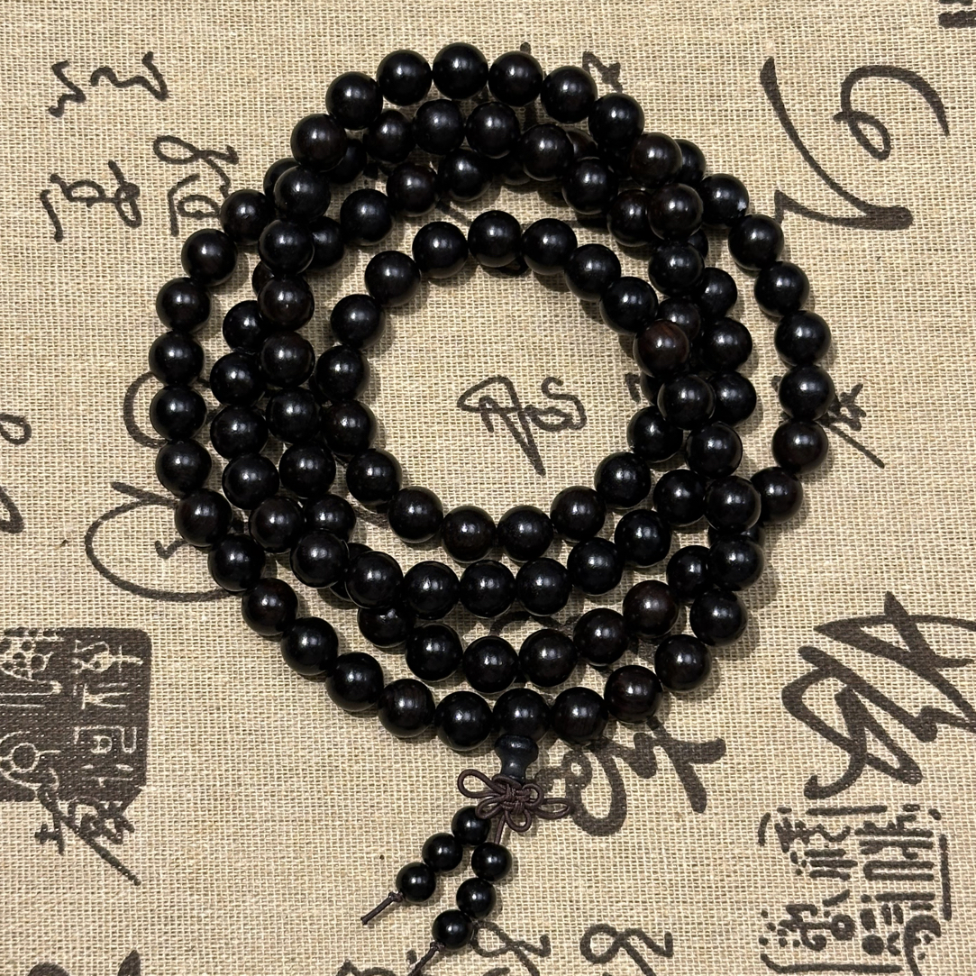 乌木紫光檀 108*1.0 木艺链接