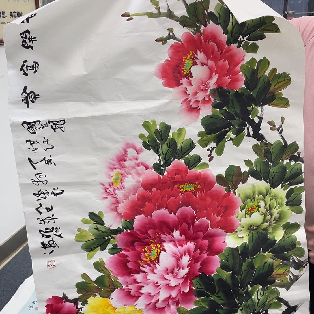 彩***궁国画纯手工制作的