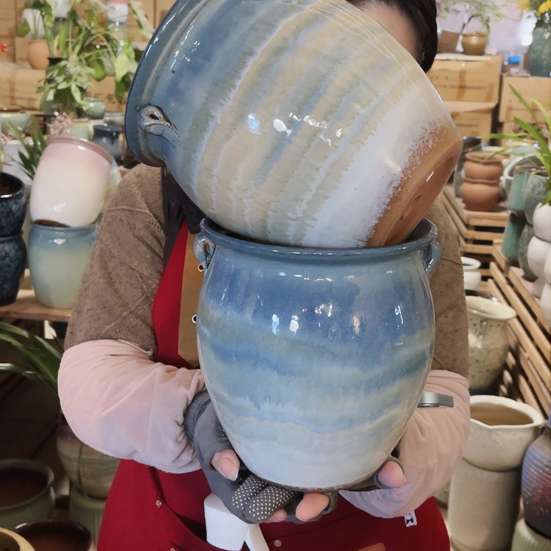 紫砂花盆高度20口径18