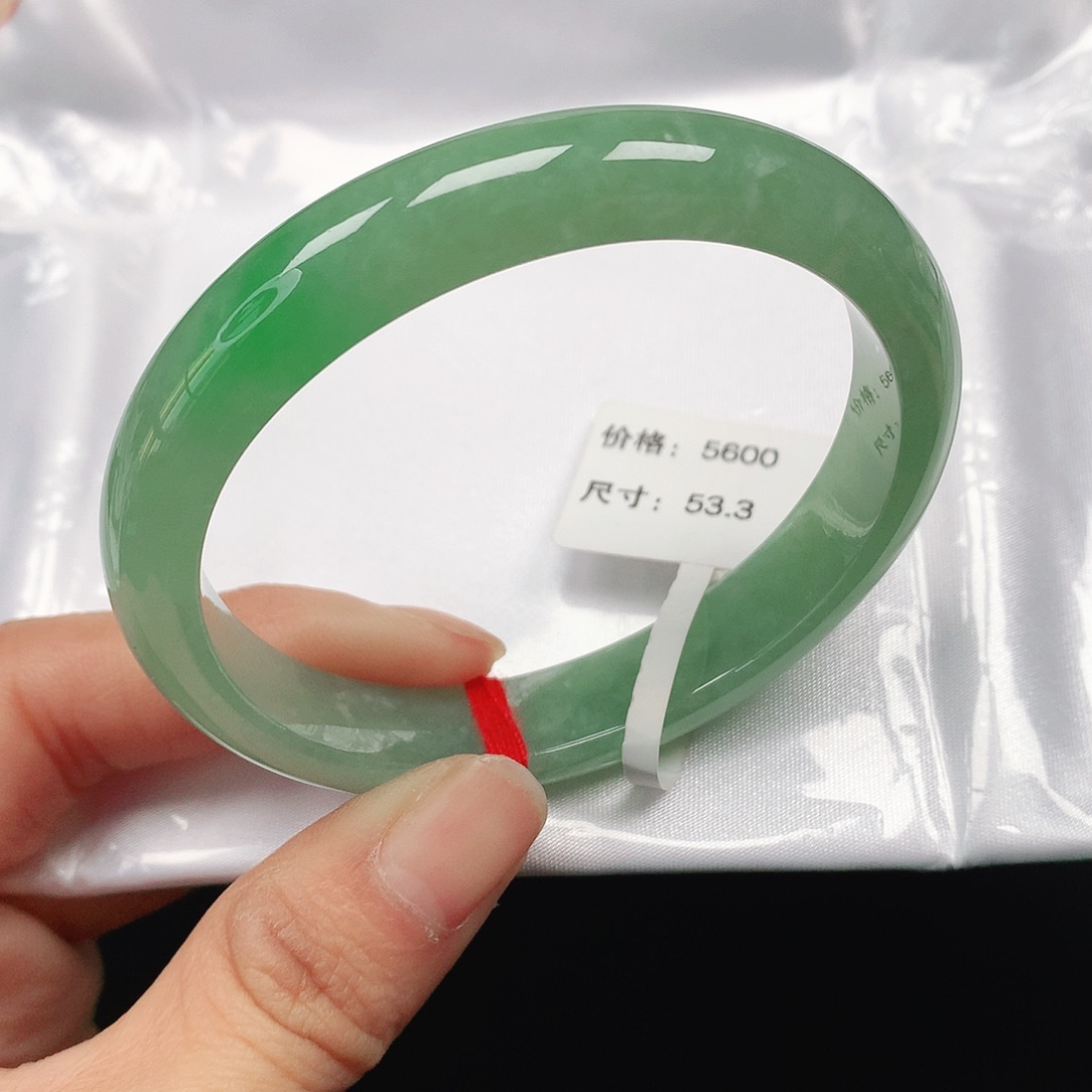 翡翠手镯（贵妃镯）未镶嵌天然翡翠手镯54