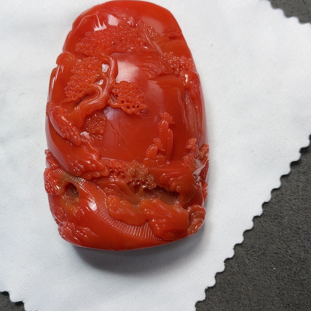 南红玛瑙未镶嵌山水